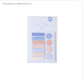 Colorful Macaron Series Sticky Notes with Plastic Ruler Set